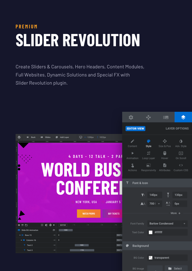 Voelas WordPress Theme - Slider Revolution